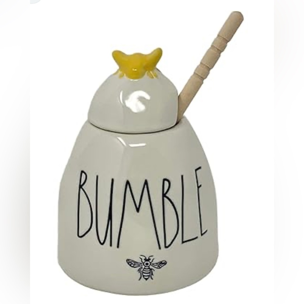 Rae Dunn Artisan Collection Honey Pot with Dipper